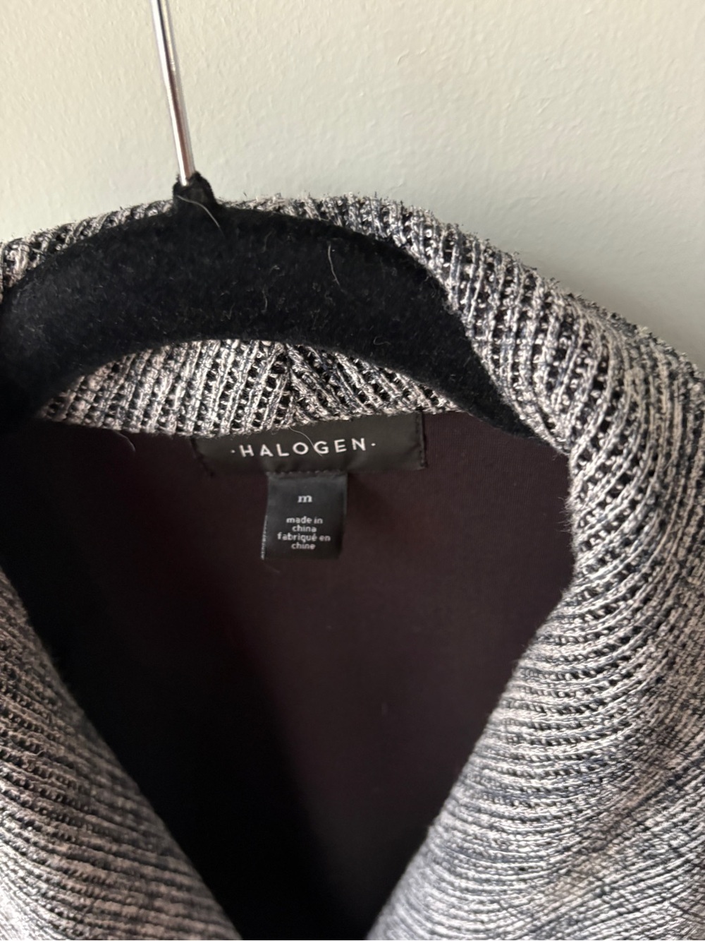 Halogen Black & Blue Moto Blazer